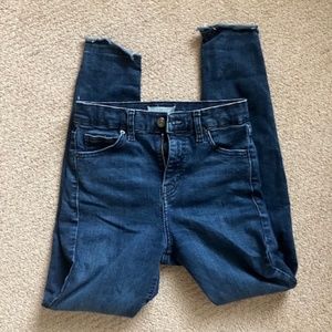 Topshop raw hem jeans size 26